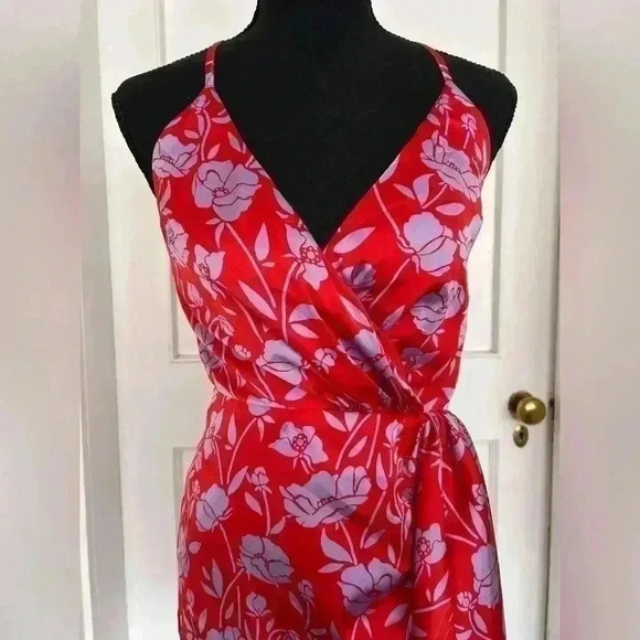 New Revolve  Kamala Mini Dress in Red and Lavender Floral Size XXS - Picture 5 of 16